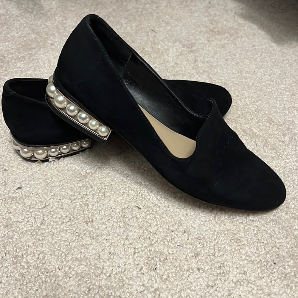 Nine West Suede Pearl Loafers